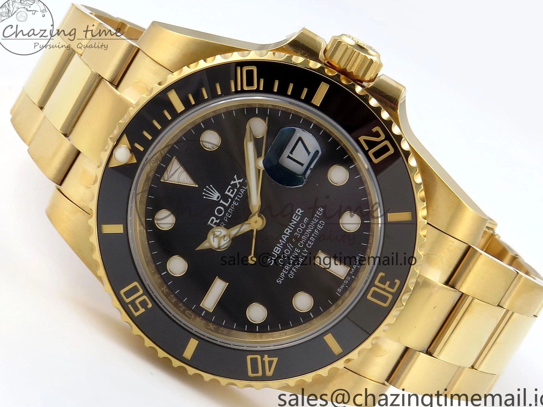 Submariner Black YG VS3135 Ceramic 116618 Steel 1:1 LN Edition Plated VSF 904L Best 0115